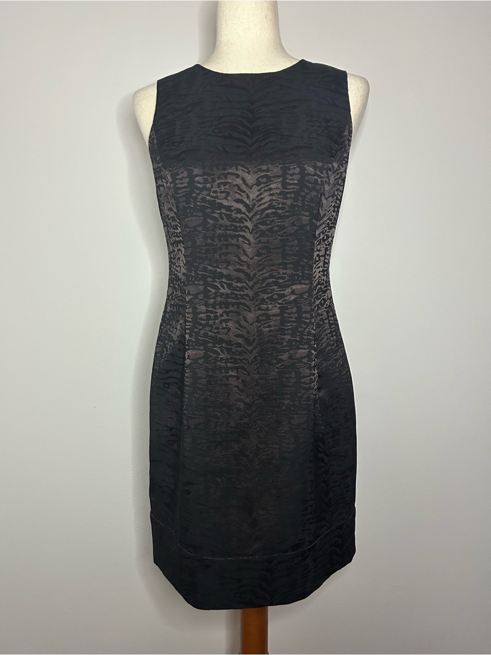 MICHAEL Michael Kors Black, Purple, and Gray Zebra Animal Print Mini Dress